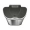 Silver Stainless Steel Dual-Compartment Trash Can with Motion Sensor and Soft Close Lid